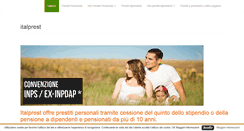 Desktop Screenshot of italprestonline.com